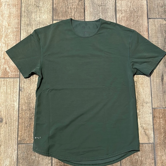 BYLT Basics Shirts Bylt Basics Mens Green Drop Cut Lux Shirt Poshmark